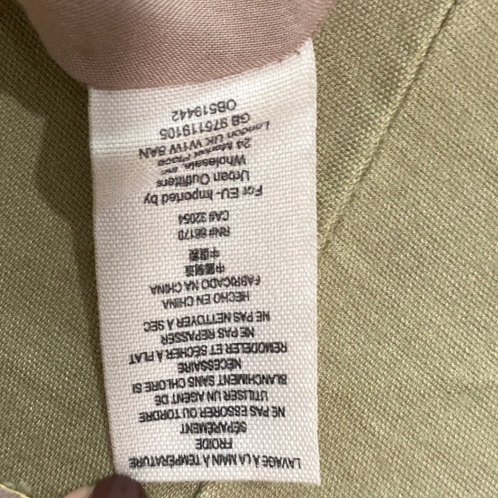 Free People Skirt Vegan Leather Beige Button Front A-Line Skirt Size 4 - Picture 9 of 9